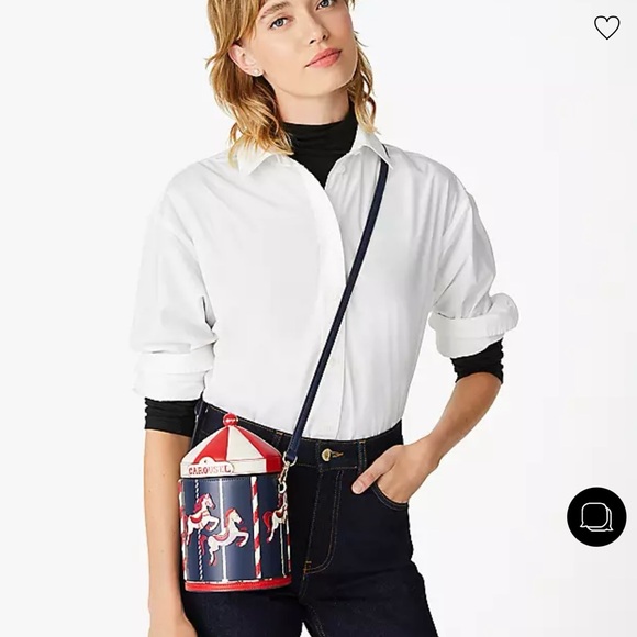 KATE SPADE WINTER WONDERS 3D CAROUSEL MERRY-GO-ROUND CROSSBODY KE578 NWT - Picture 6 of 10